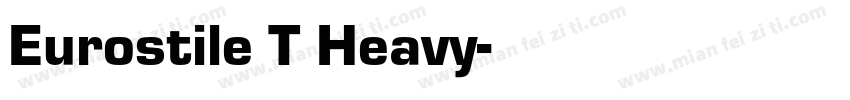 Eurostile T Heavy字体转换
